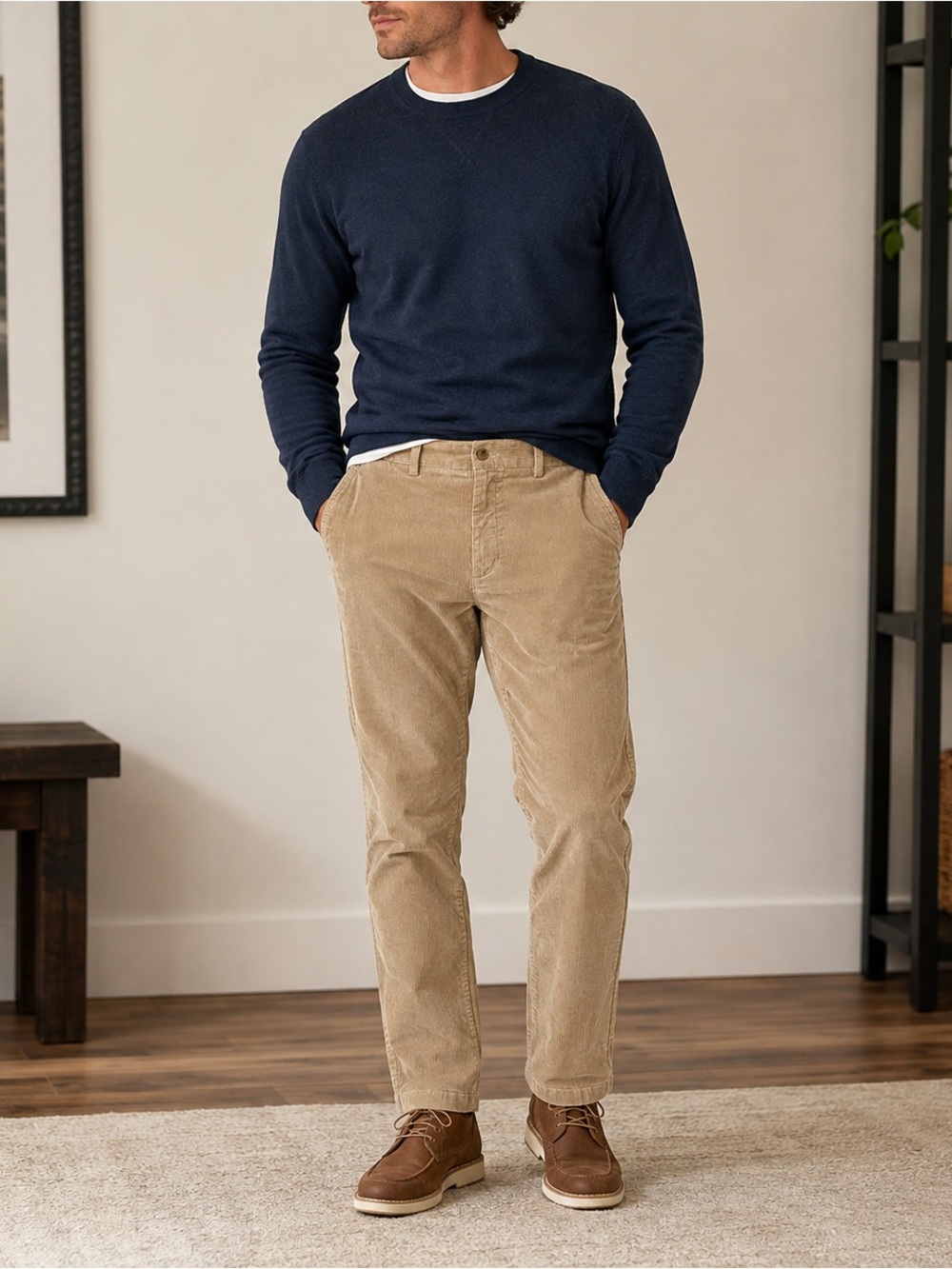 Vineyard Vines Men’s Slim Fit Breaker Corduroy Pants Tan 34